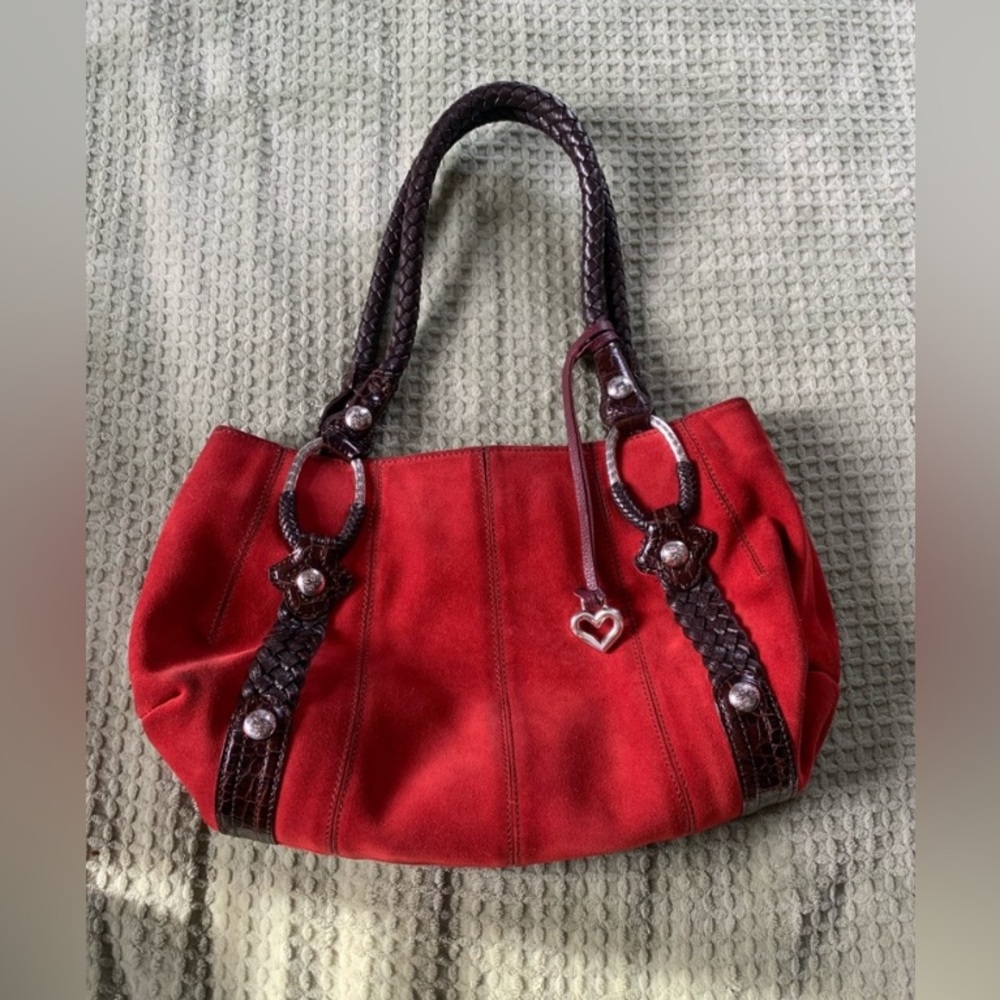 Matching Suede Shoulder Bag & Wallet by Brighton